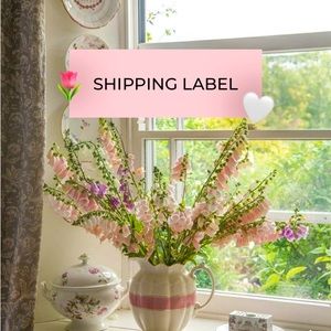 Shipping Label 🌷🤍
